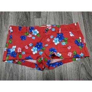 Hollister Juniors Size 3 Floral Multicolor Short Stretchy Shorts